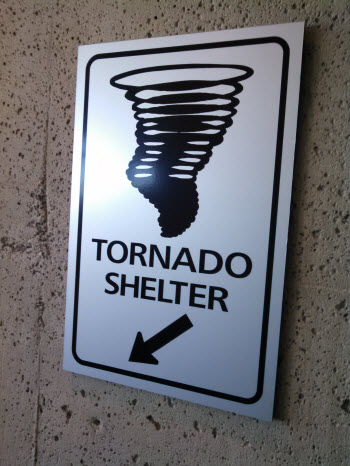 Tornado Shelter Sign - What to Do During a Tornado in Missouri